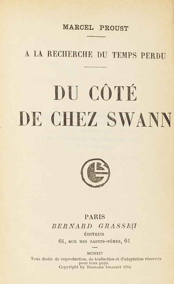 Marcel Proust - Du côte de chez Swann