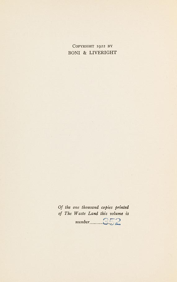 Thomas S. Eliot - The Waste Land - Weitere Abbildung
