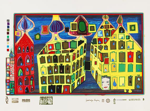 Friedensreich Hundertwasser - Regentag - Look at it on a rainy day - Weitere Abbildung