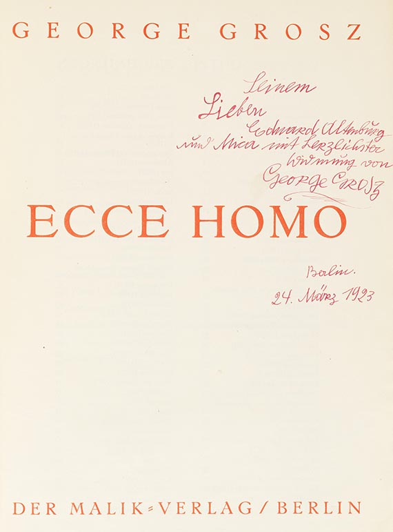 George Grosz - Ecce Homo