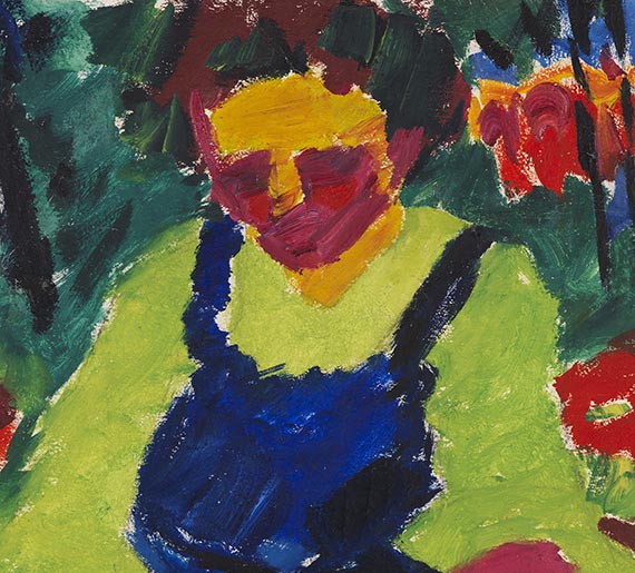 Karl Schmidt-Rottluff - Sitzende im Grünen