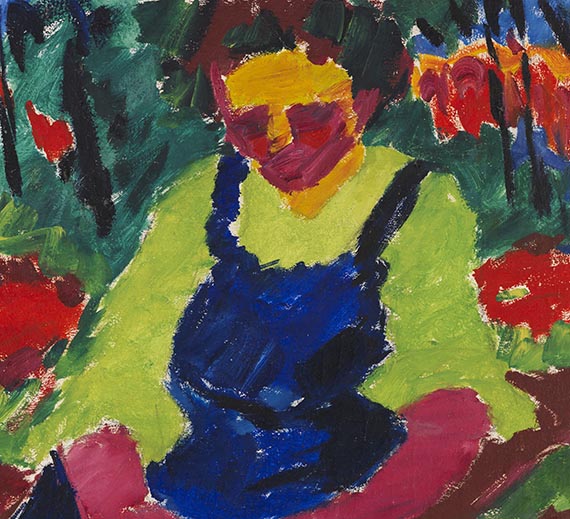 Karl Schmidt-Rottluff - Sitzende im Grünen - Weitere Abbildung