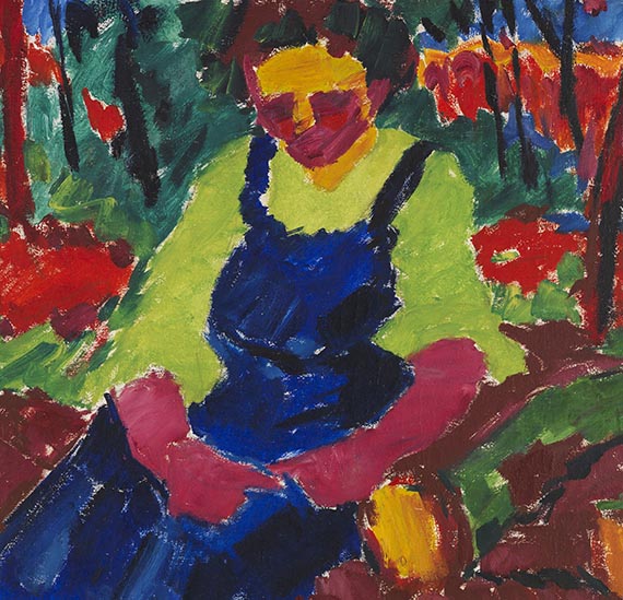 Karl Schmidt-Rottluff - Sitzende im Grünen - Weitere Abbildung