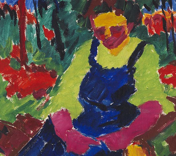 Karl Schmidt-Rottluff - Sitzende im Grünen - Weitere Abbildung