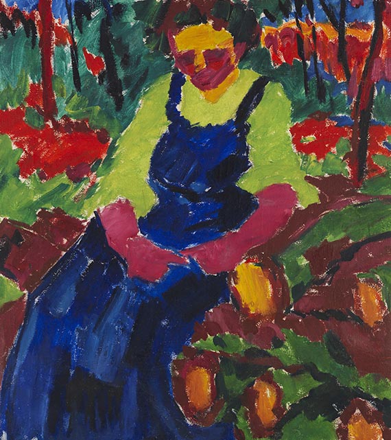 Karl Schmidt-Rottluff - Sitzende im Grünen