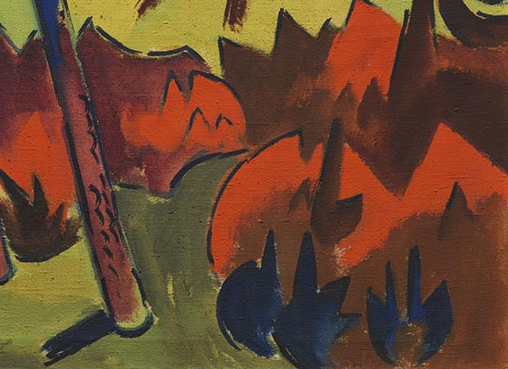 Karl Schmidt-Rottluff - Junger Wald und Sonne - Weitere Abbildung