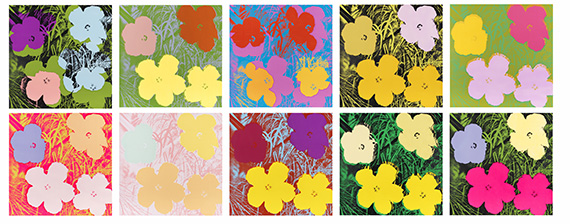 Andy Warhol - Flowers (10 Blatt) - Weitere Abbildung