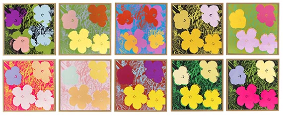 Andy Warhol - Flowers (10 Blatt) - Weitere Abbildung