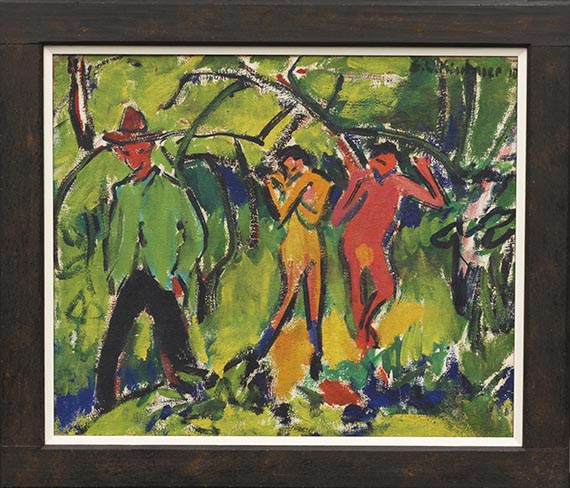 Ernst Ludwig Kirchner - Im Wald - Rahmenbild