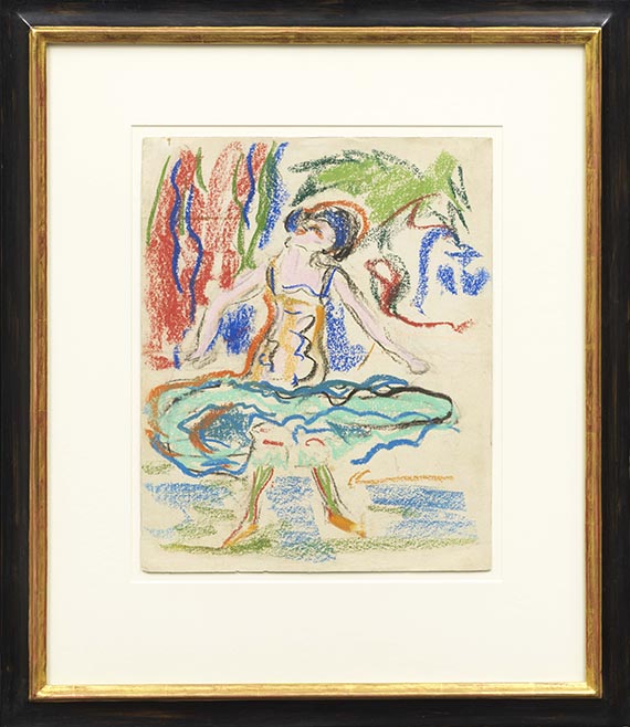 Ernst Ludwig Kirchner - Kabarett-Tänzerin - Rahmenbild