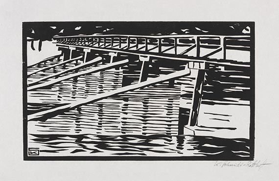 Karl Schmidt-Rottluff - Die Holzbrücke