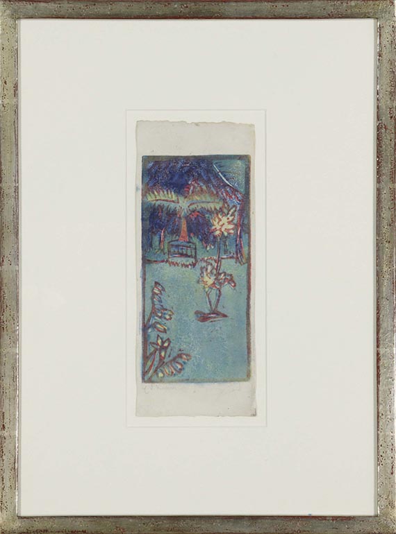 Ernst Ludwig Kirchner - Gartenbild - Rahmenbild