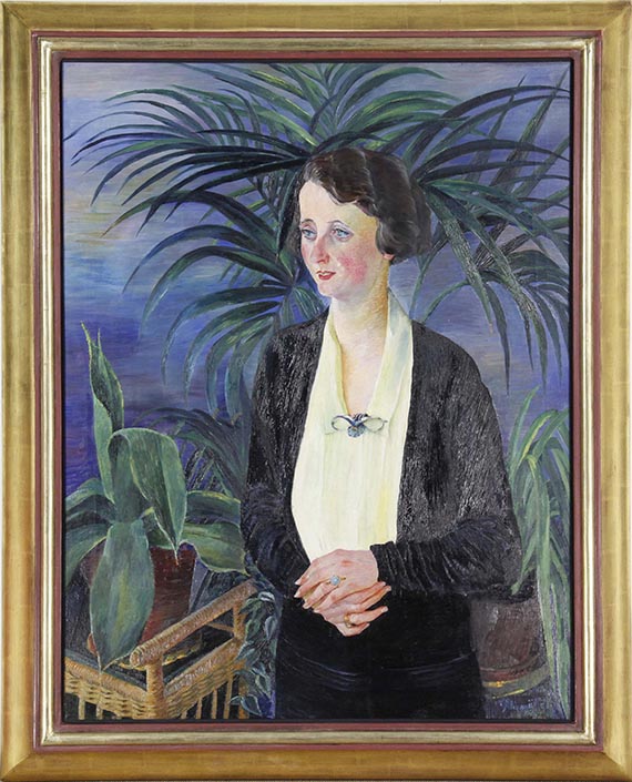 Conrad Felixmüller - Bildnis Anna (Anny) Feldmann - Rahmenbild