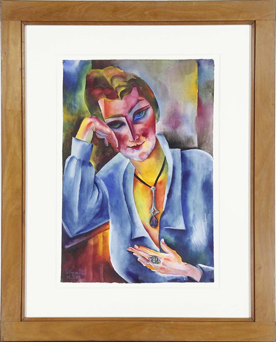 Conrad Felixmüller - Londa („der schöne Schmuck“) - Rahmenbild