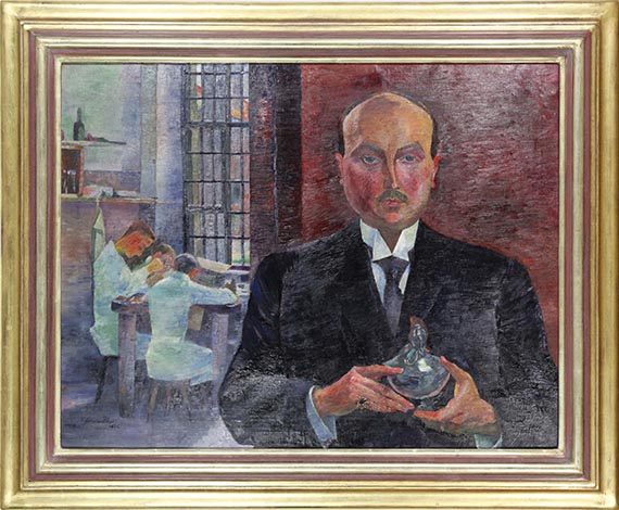 Conrad Felixmüller - Bildnis Rudolf Feldmann - Rahmenbild