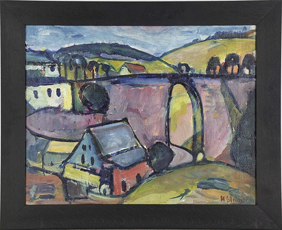 Hermann Stenner - Viadukt bei Monschau - Rahmenbild