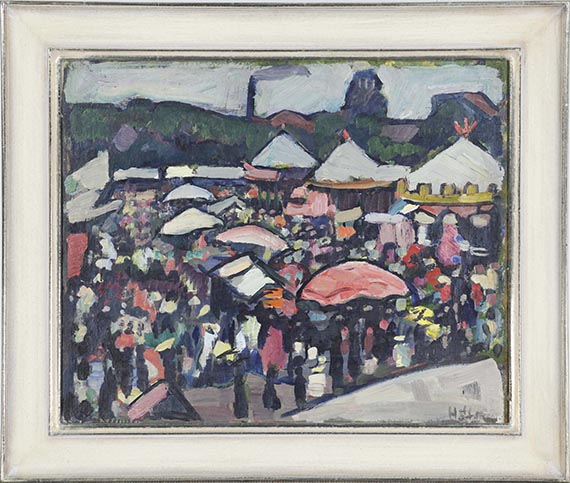 Hermann Stenner - Jahrmarkt am Kesselbrink in Bielefeld - Rahmenbild