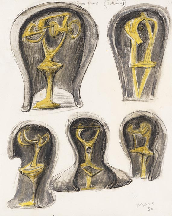 Henry Moore - Helmet Heads: Exterior Forms (Interior)
