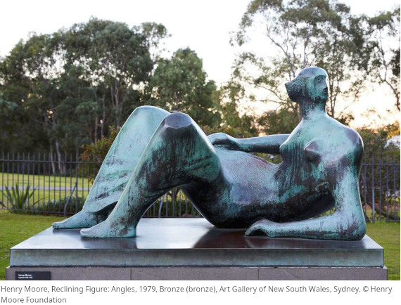 Henry Moore - Maquette for Reclining Figure: Angles - Weitere Abbildung