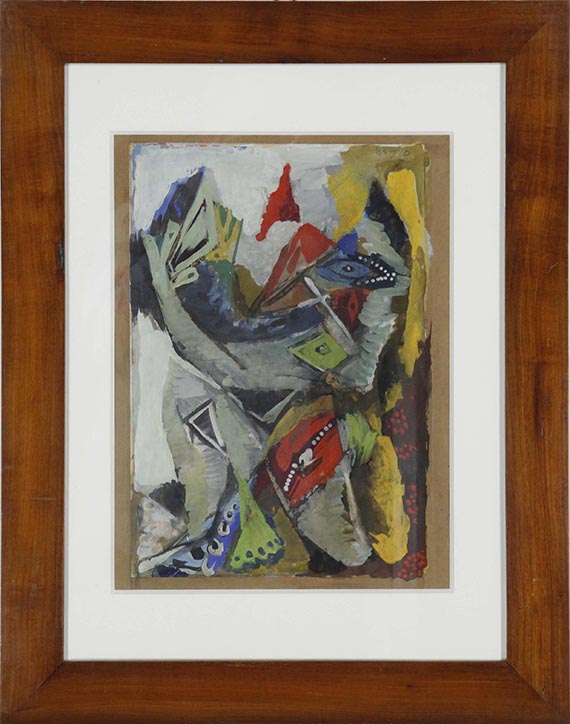 Ernst Wilhelm Nay - Sitzende mit Spiegel - Rahmenbild