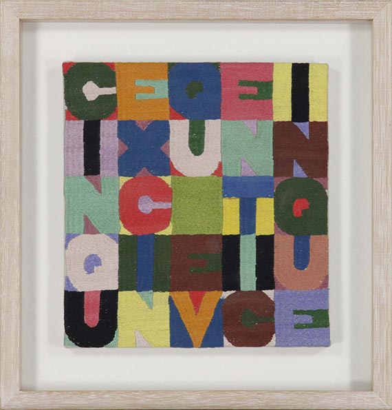 Alighiero e Boetti - Cinque x Cinque venticinque - Rahmenbild