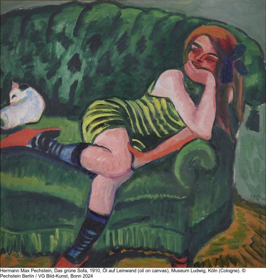 Hermann Max Pechstein - Zwei Mädchen am Tisch - Weitere Abbildung