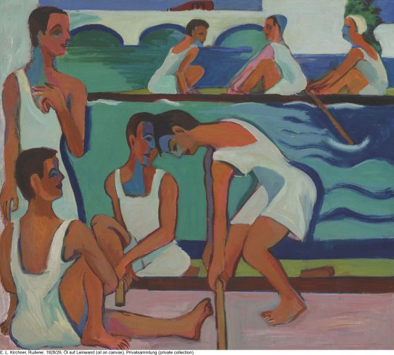 Ernst Ludwig Kirchner - Sportler im Segelhafen - Weitere Abbildung