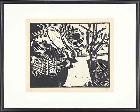 Schmidt-Rottluff - Russische Landschaft mit Sonne