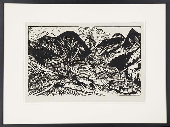 Ernst Ludwig Kirchner - Stafelalp mit Tinzenhorn - Rahmenbild