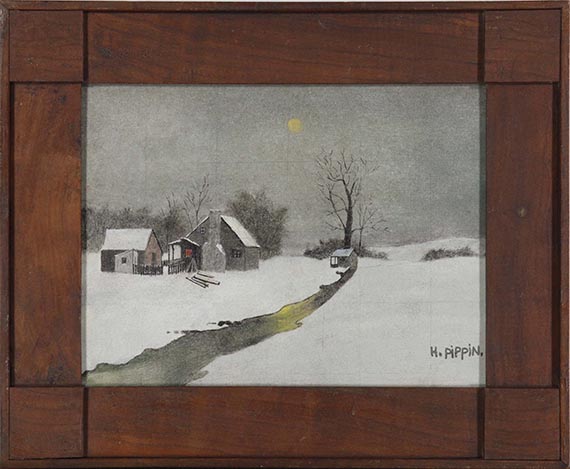 Horace Pippin - Winterlandschaft - Rahmenbild