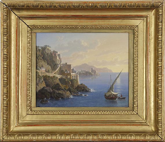 Leo von Klenze - Amalfi im Abendlicht - Rahmenbild