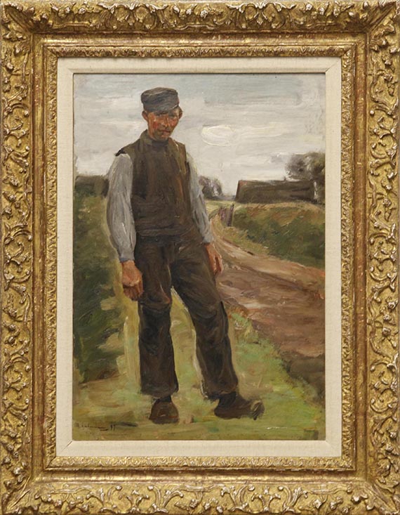 Liebermann - Stehender Bauer auf einem Wege