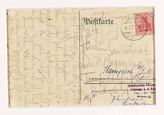 Karl Schmidt-Rottluff - Arbeiter (Postkarte) - Weitere Abbildung