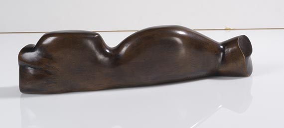 Margarete Moll - Liegende (Liegender weiblicher Torso) - Rückseite