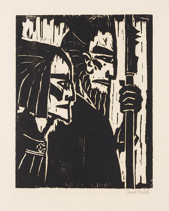 Emil Nolde - Ziehende Krieger