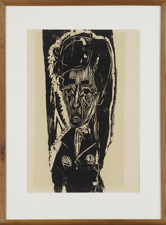 Ernst Ludwig Kirchner - Dunkles Mädchen - Rahmenbild