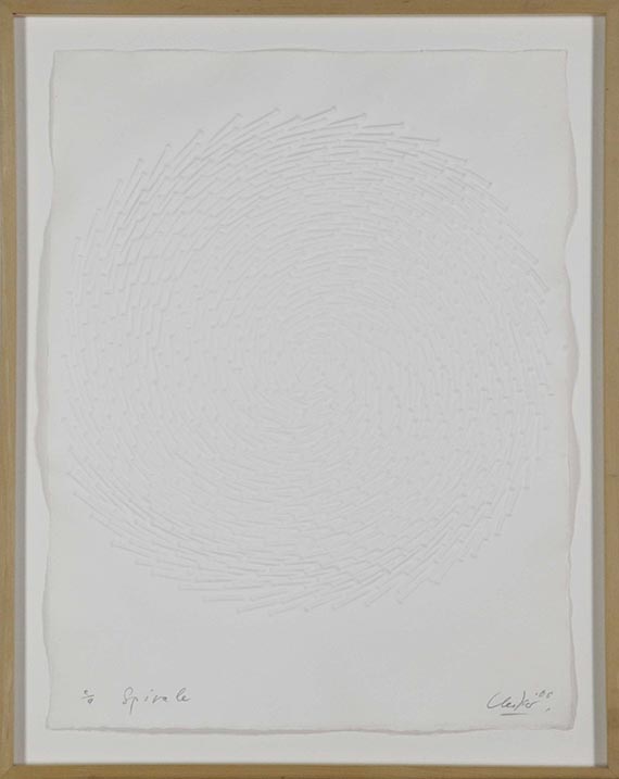 Günther Uecker - Spirale - Rahmenbild