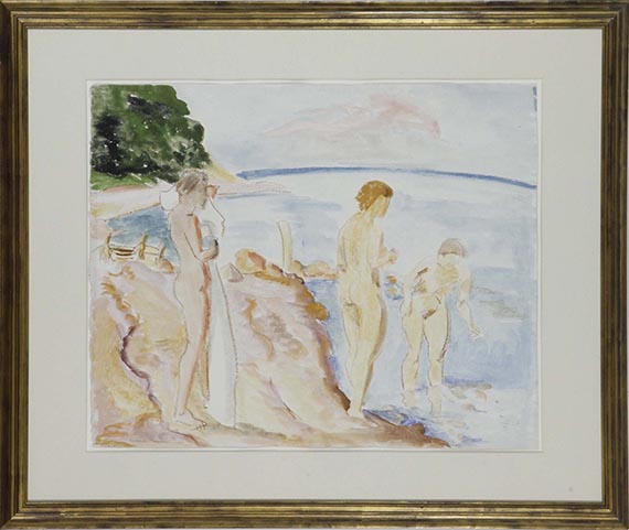 Erich Heckel - Badende Frauen - Rahmenbild