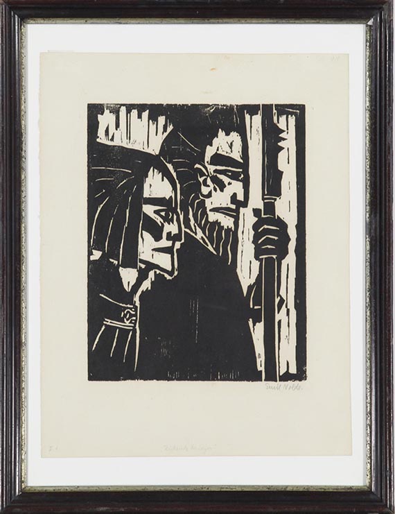 Emil Nolde - Ziehende Krieger - Rahmenbild