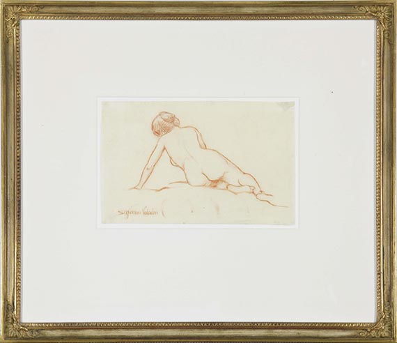 Suzanne Valadon - Weiblicher Rückenakt - Rahmenbild