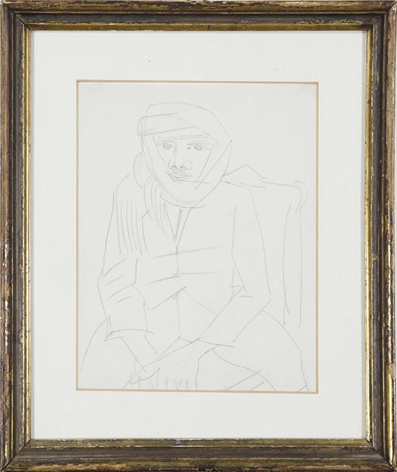 Max Beckmann - Peter mit Kopfverband - Rahmenbild