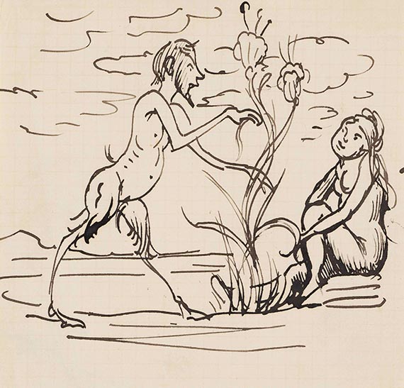 Adolf von Hildebrand - Karikaturen (5 Blatt)