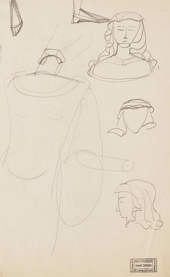 André Derain - Figurenstudien (5 Blatt) - Weitere Abbildung