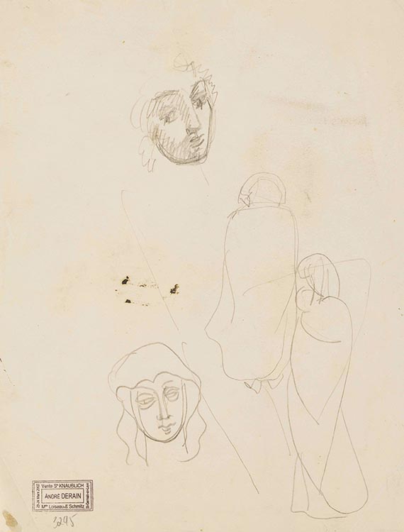 André Derain - Figurenstudien (5 Blatt) - Weitere Abbildung