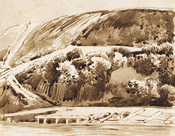 Franz Kobell - Landschaftsstudien (4 Bll.) - Weitere Abbildung