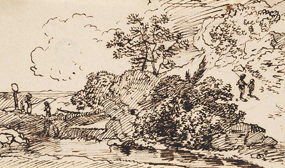 Franz Kobell - Landschaftsstudien (4 Bll.) - Weitere Abbildung