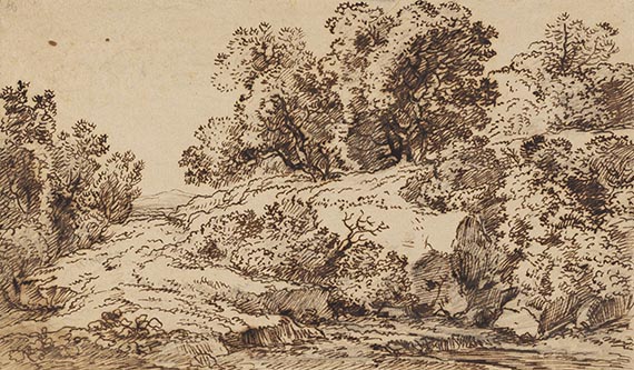 Franz Kobell - und Ferdinand Kobell: Landschaftsstudien (5 Blatt) - Weitere Abbildung