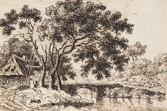 Franz Kobell - und Ferdinand Kobell: Landschaftsstudien (5 Blatt) - Weitere Abbildung