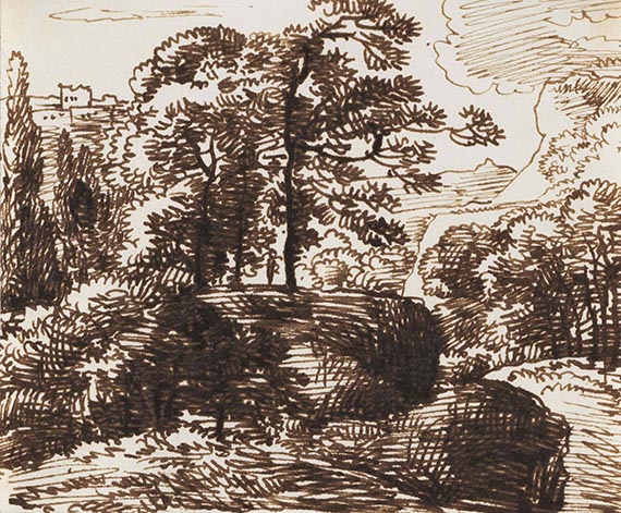 Franz Kobell - und Ferdinand Kobell: Landschaftsstudien (5 Blatt) - Weitere Abbildung