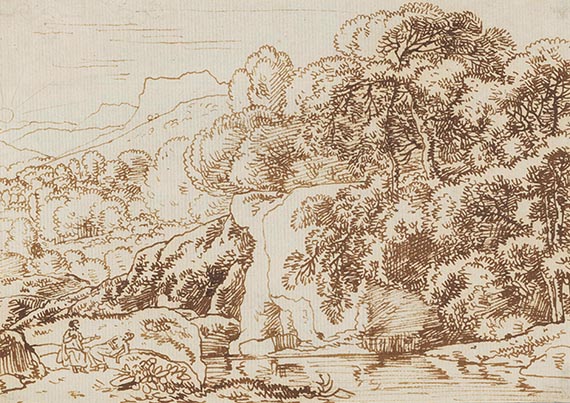 Franz Kobell - und Ferdinand Kobell: Landschaftsstudien (5 Blatt) - Weitere Abbildung